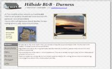 A fabulous B&B in remote Durness (Scottish Highlands) screenshot of Durness B&B website